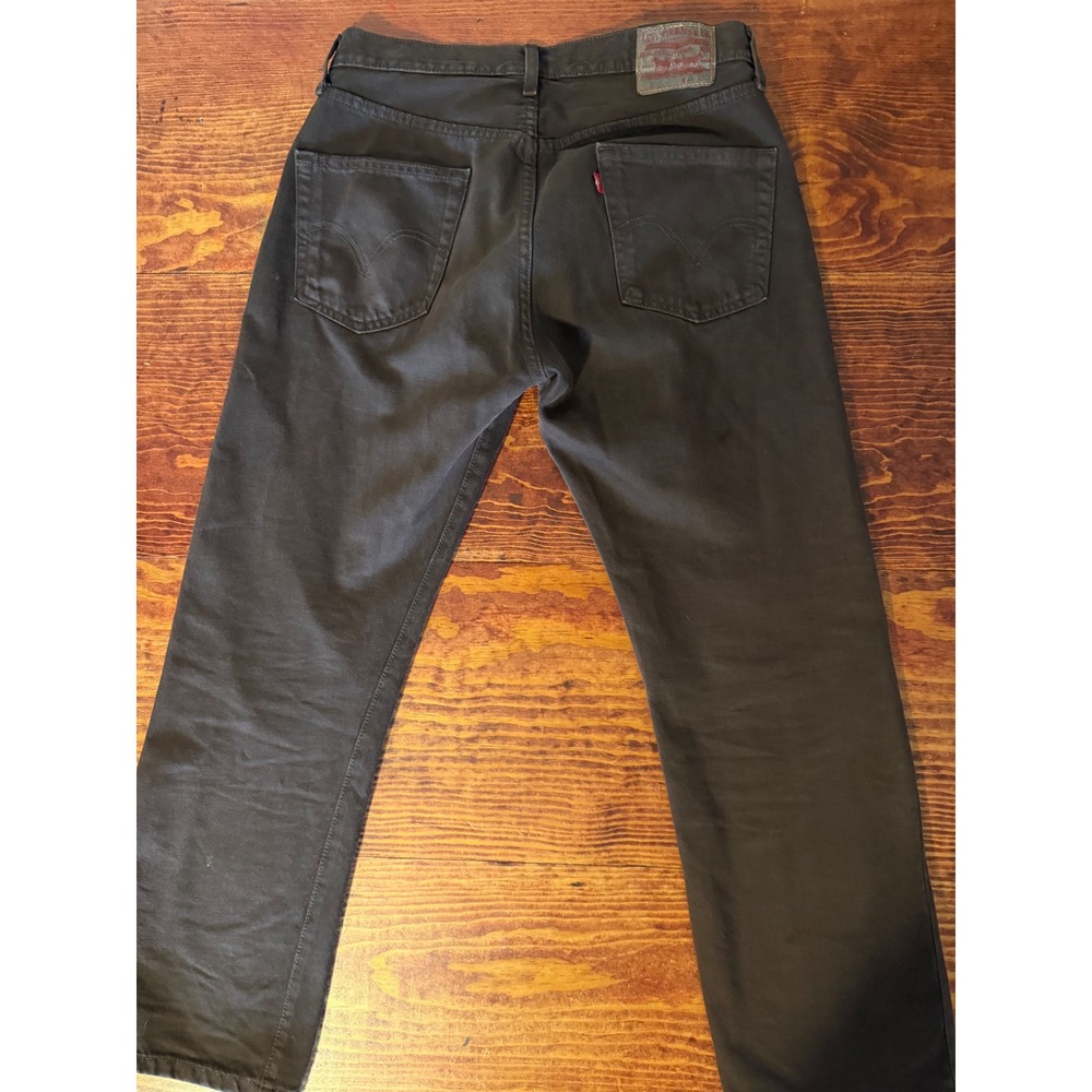 Levi's 501 Original Fit Jeans Mens 34x30 Brown Button Fly Straight Leg Denim - Picture 2 of 6